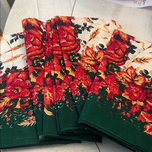 Bardwill linens autumn napkins   Autumn fiesta rust